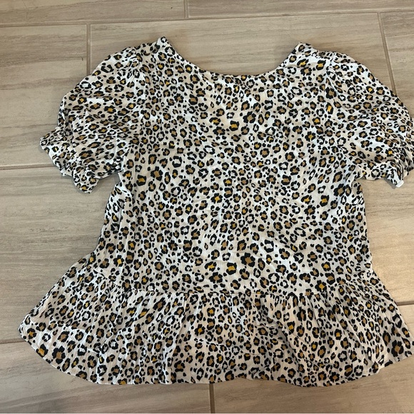 My Story Leopard Print Ruffle Blouse - Picture 5 of 5